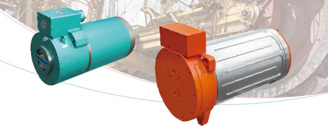 Взрывозащищенный трехфазный асинхронный электродвигатель для режущей секции угледобывающих комбайнов2